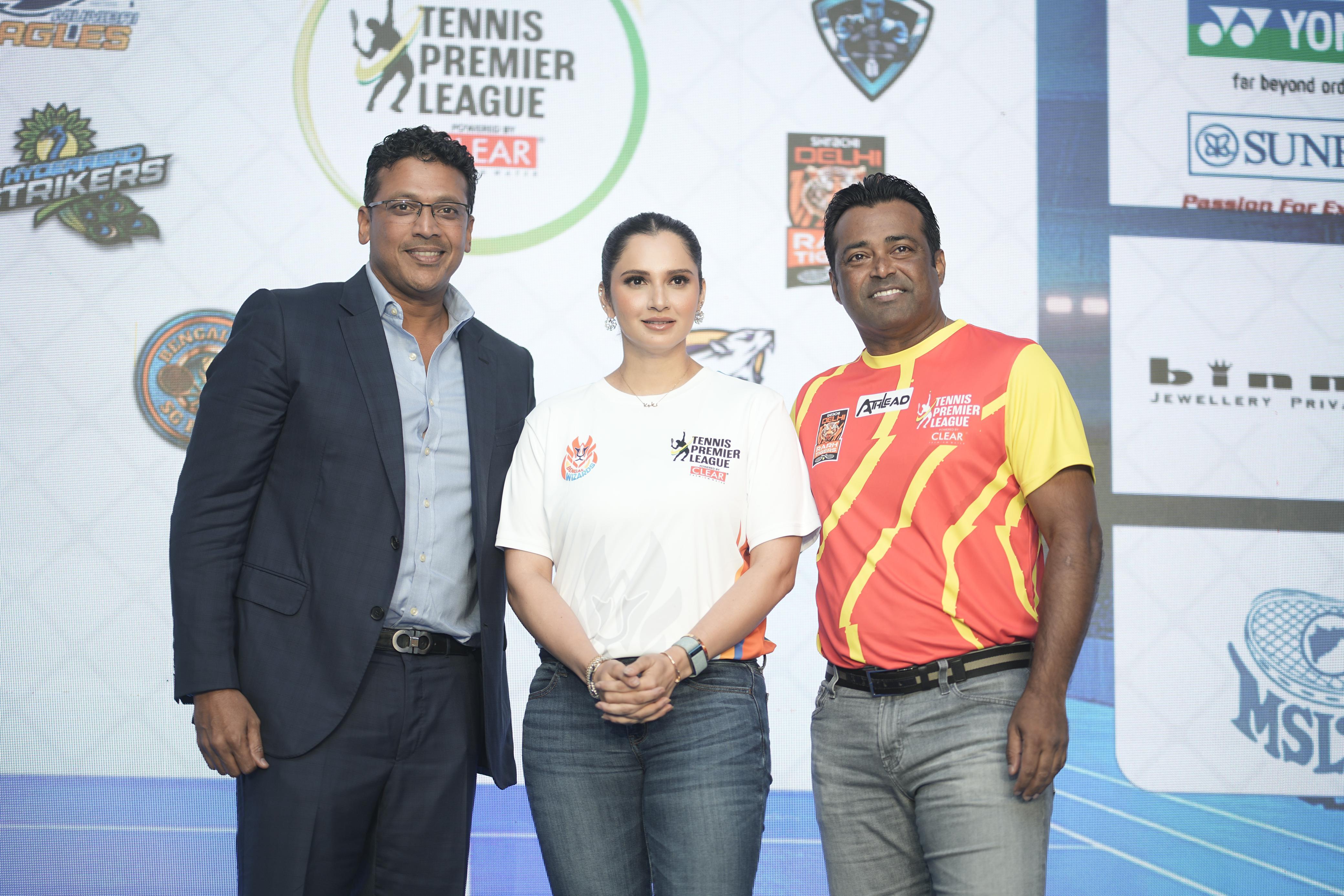 LEANDER PAES, MAHESH BHUPATHI & SANIA MIRZA REUNITE AT TENNIS PREMIER LEAGUE SEASON 6 AUCTIONS