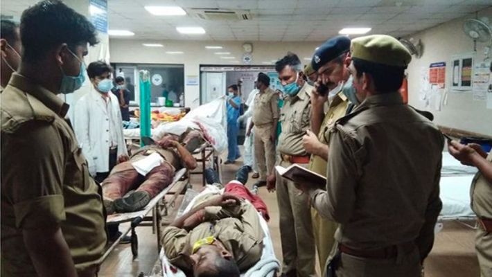 कानपुर में पुलिस टीम पर बडा हमला, सीओ सहित 8 पुलिसकर्मी शहीद