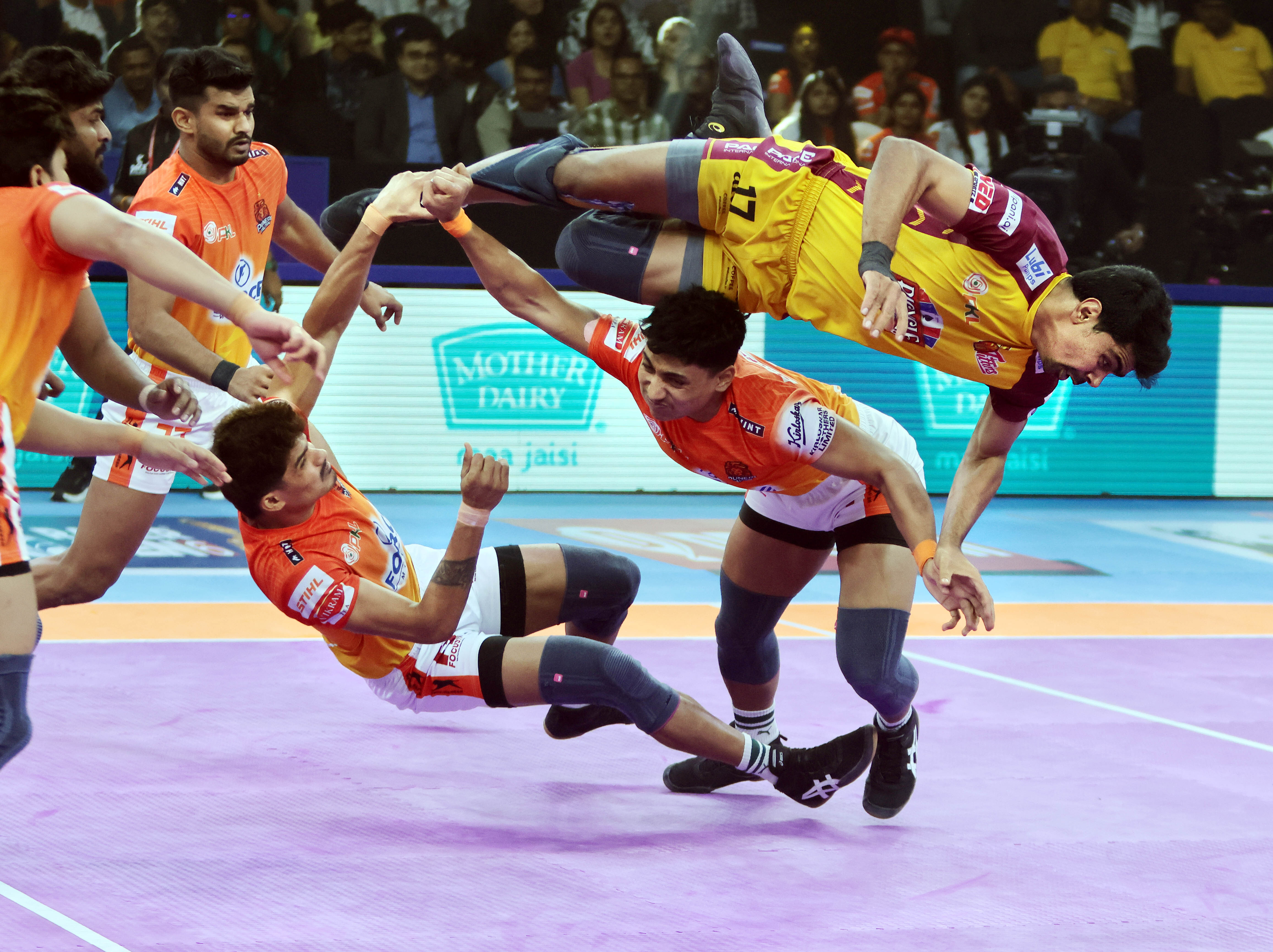 Pawan Sehrawat Leads the Charge as Telugu Titans Stay in the Hunt for Playoff Berth After Win Against Puneri Paltan