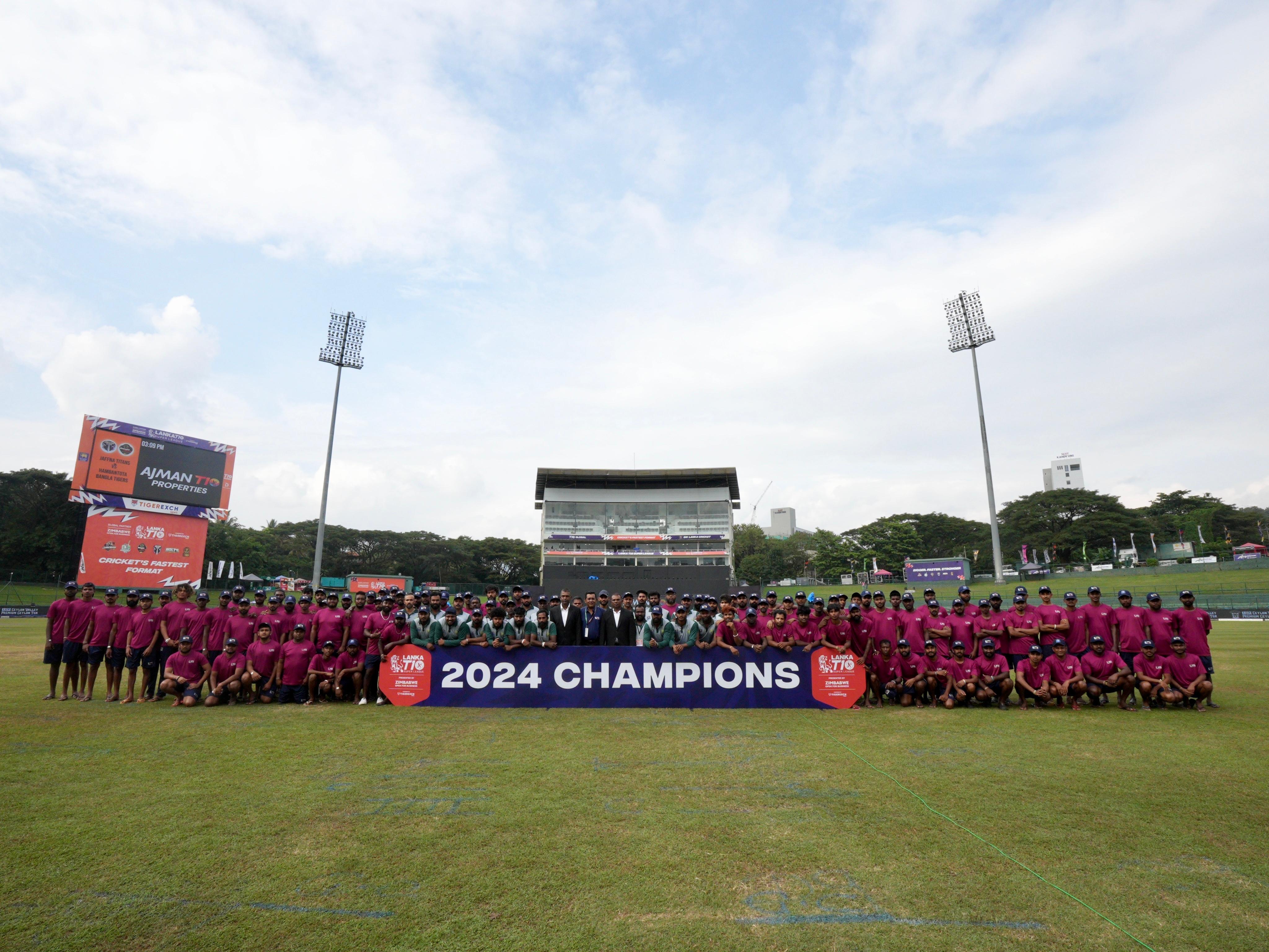 Ground Staff of Lanka T10 Super League Awarded 18 Lakhs while Hambantota Bangla Tigers are the champions