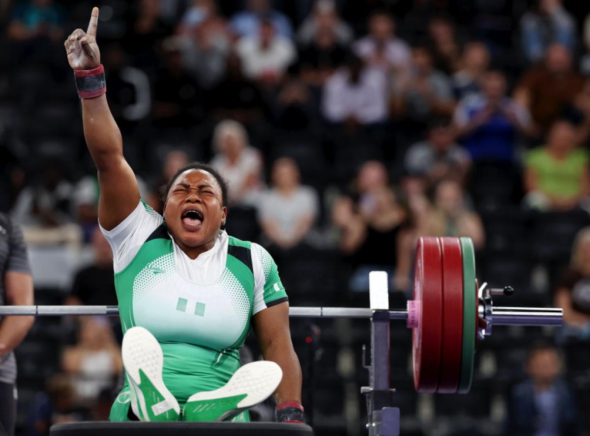 Nigeria's Onyinyechi Mark debuts with historic gold and record at Paris Paralympics