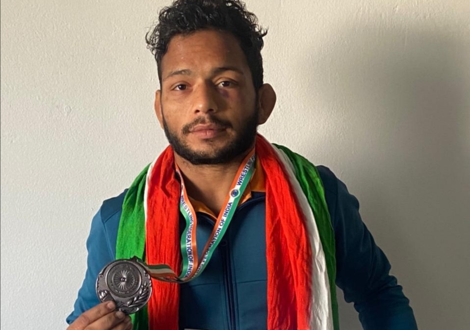 पहलवान श्रीकांत नौंरगाबाद ने सीनियर राष्ट्रीय कुश्ती चैंपियनशिप 2021 में जीता कास्य पदक