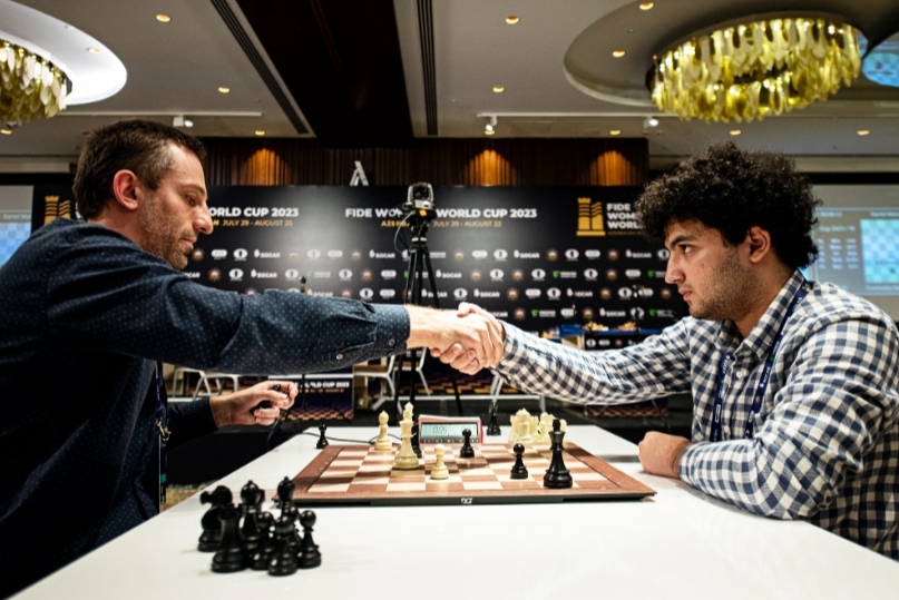 Alexander Grischuk of Russian wins the Open Blitz title of the