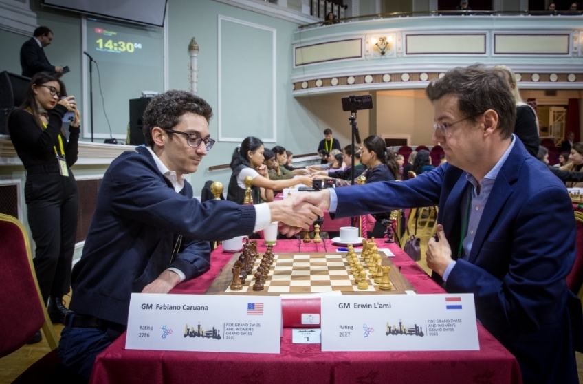 FIDE Grand Swiss 2023: Nakamura Overcomes Caruana, Leads With Esipenko,  Vidit Before Last Round 