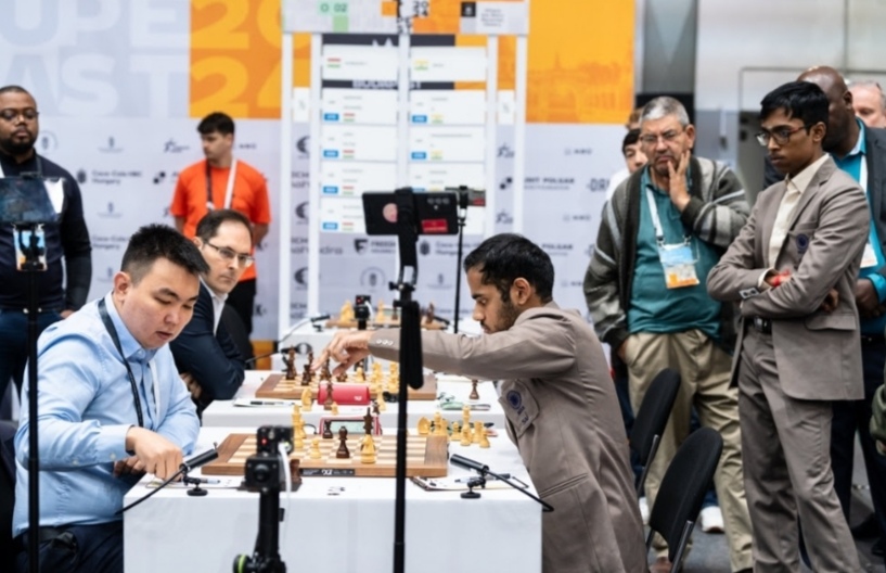 India emerges as sole leader in both sections of 45th Chess Olympiad R06