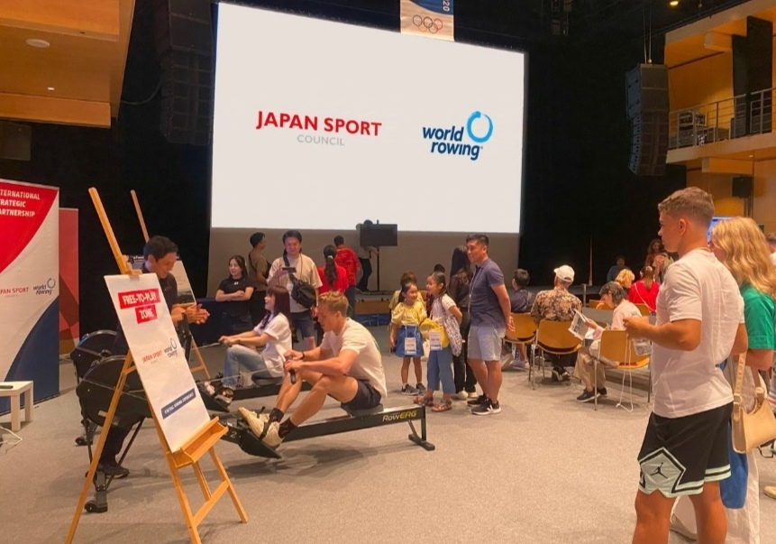 World Rowing and Japan Sports Council engage over 15 000 participants in innovative Indoor Rowing activation at the Paris 2024 Olympics