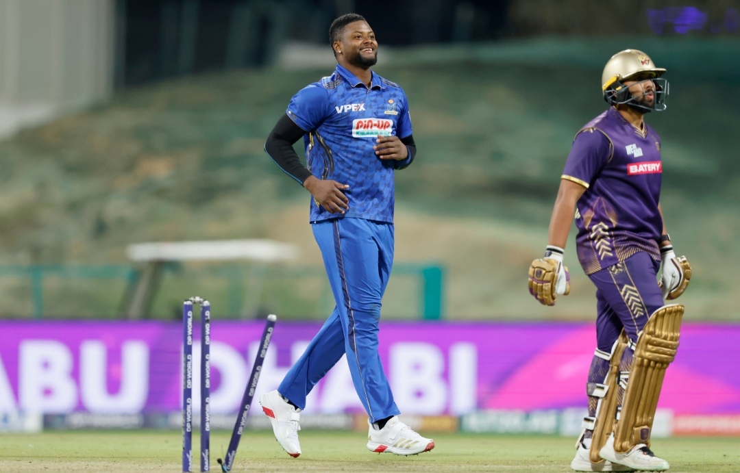 Romario Shepherd and Nicholas Pooran Power MI Emirates to Important Win Against Abu Dhabi Knight Riders