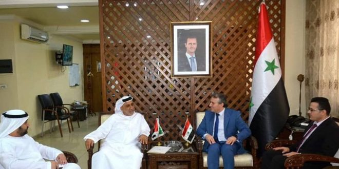 Syria-UAE discuss bolstering cooperation in industrial projects and investment