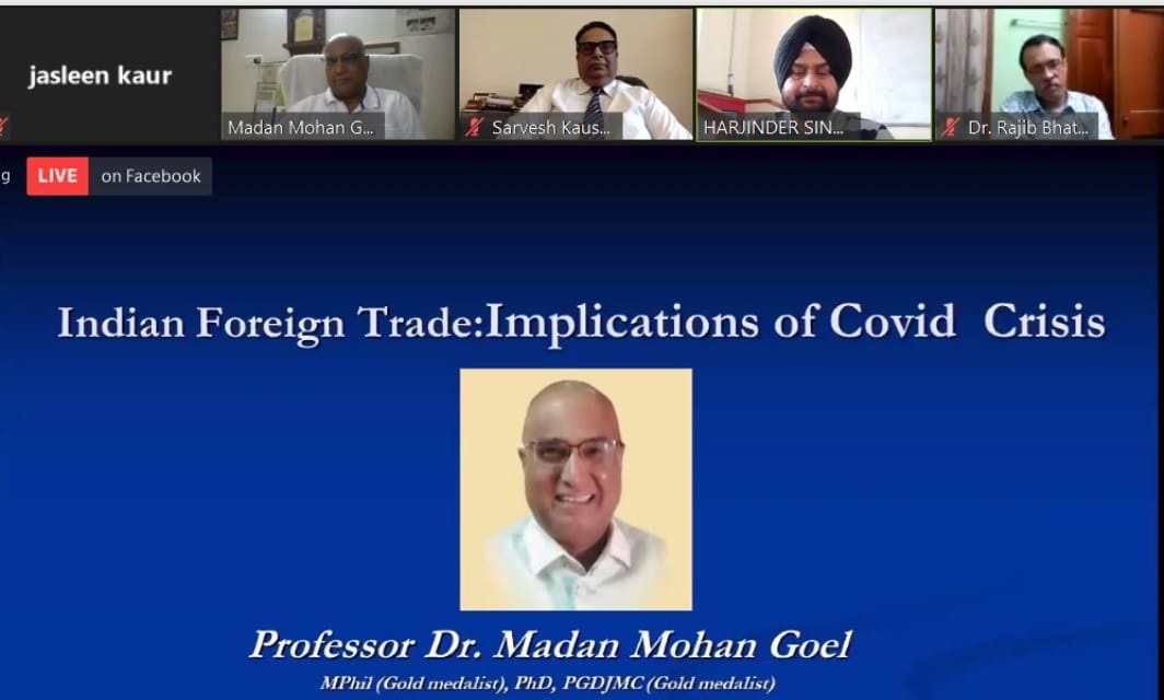Exporters needs loans of sufficient quantum on zero rate of interest to say no to second hand imported technology for overcoming covid challenges - Prof. Goel