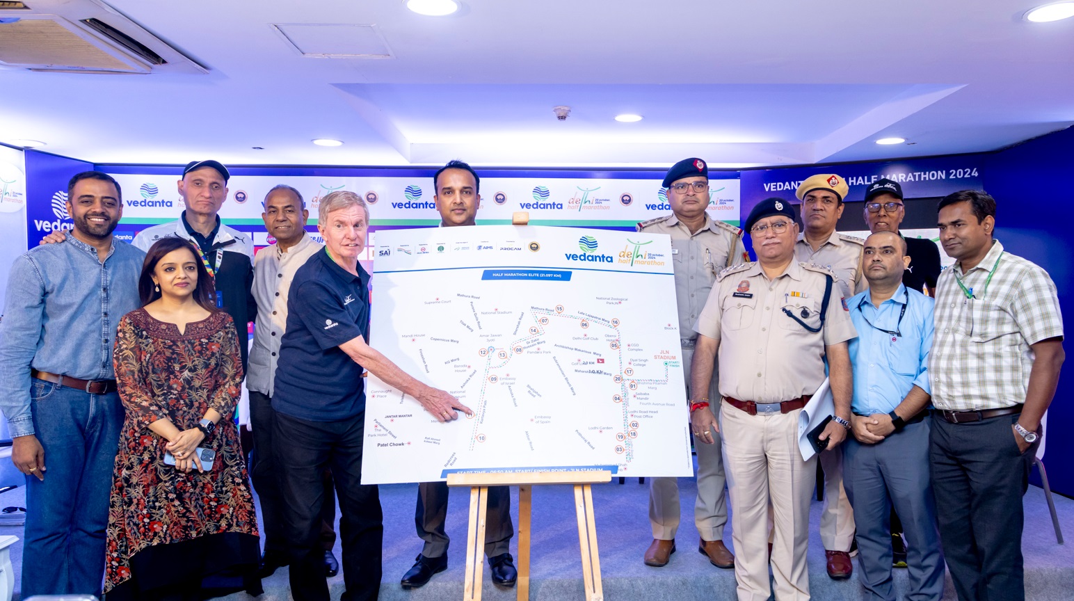 Meticulous arrangements for 36,000+ participants are in place for the Vedanta Delhi Half Marathon 2024