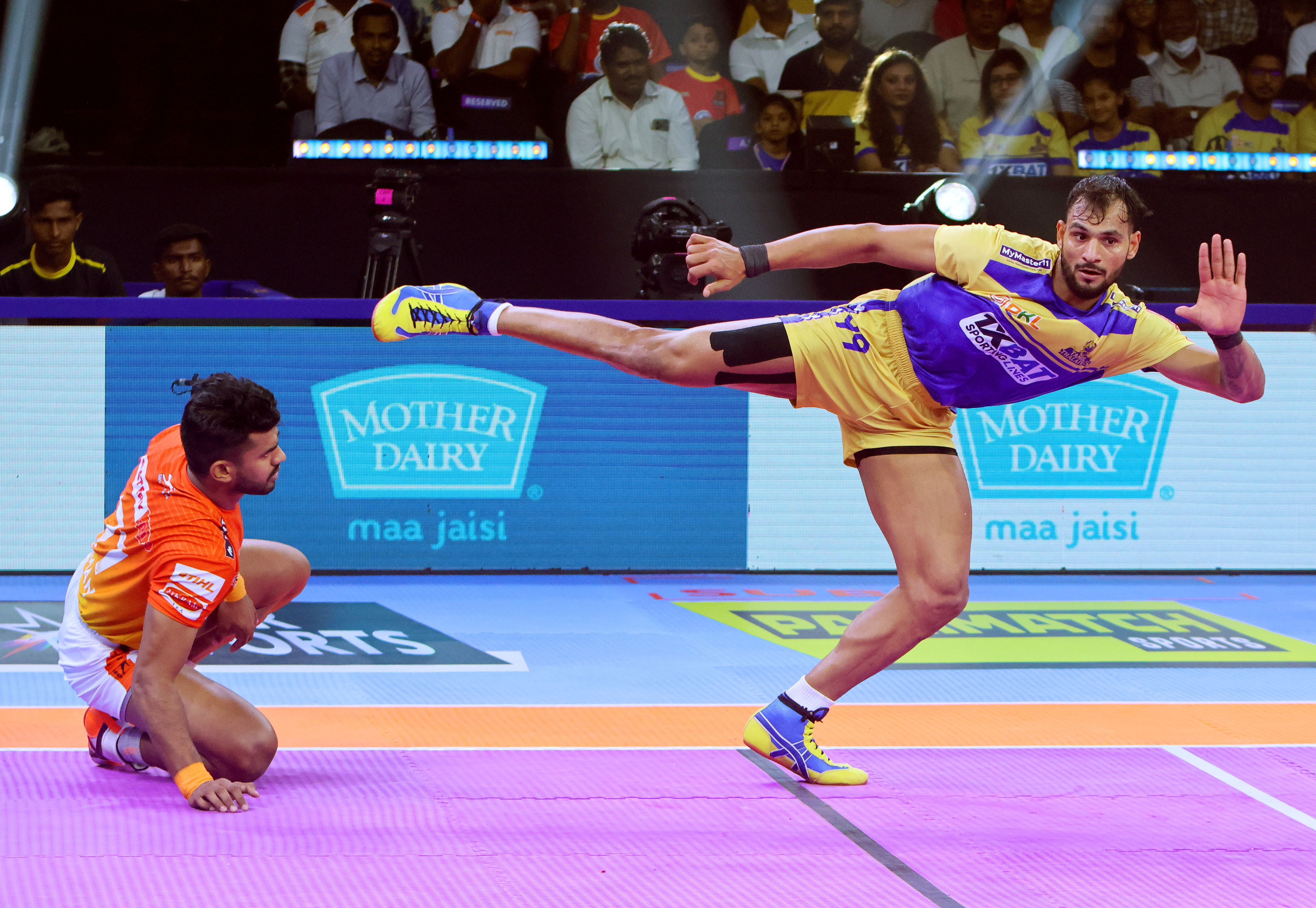 Sachin leads Tamil Thalaivas to thrilling win over Defending Champions Puneri Paltan