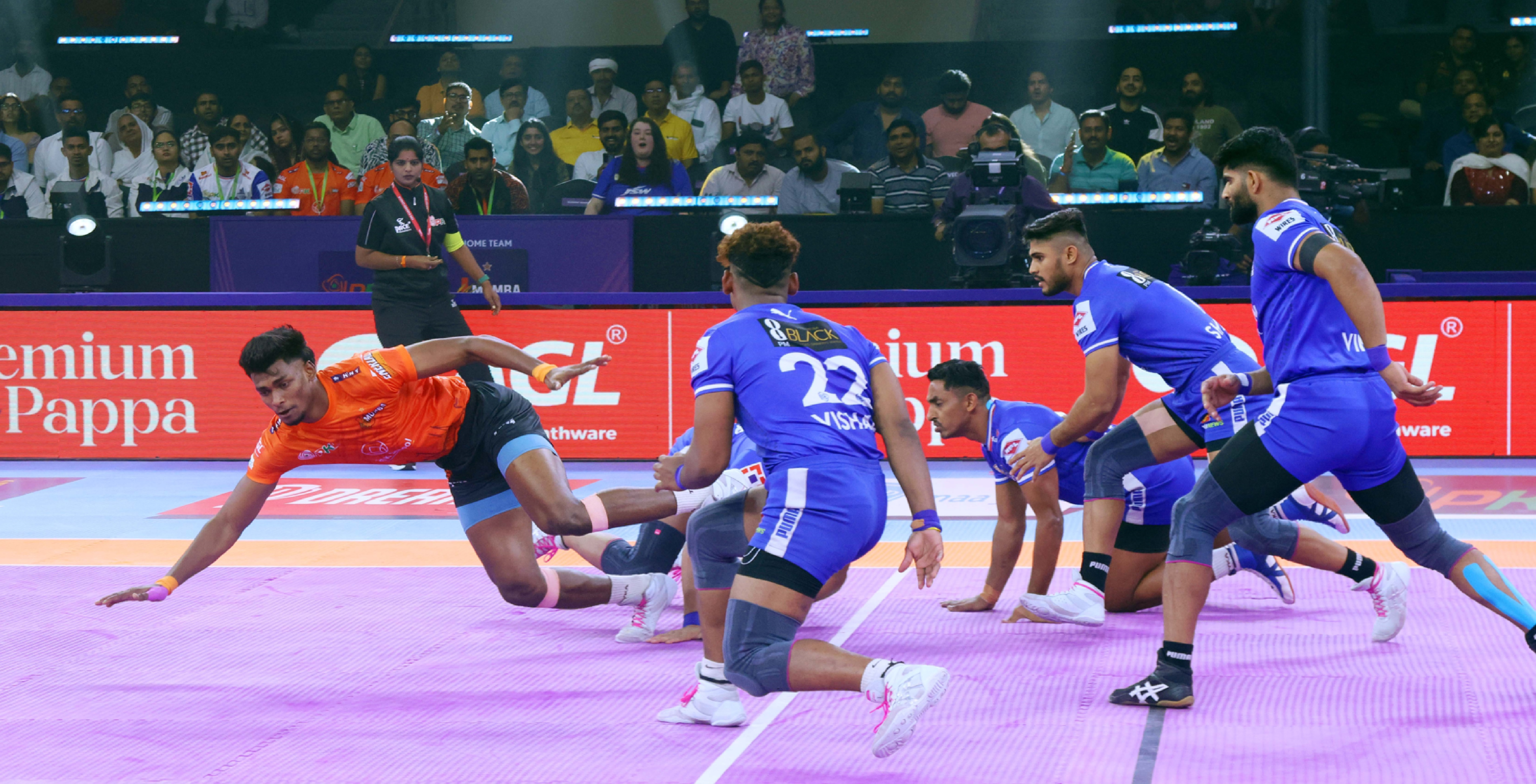 Haryana Steelers bank on team effort to secure comeback win despite Ajit Chouhan’s 18 points for U Mumba