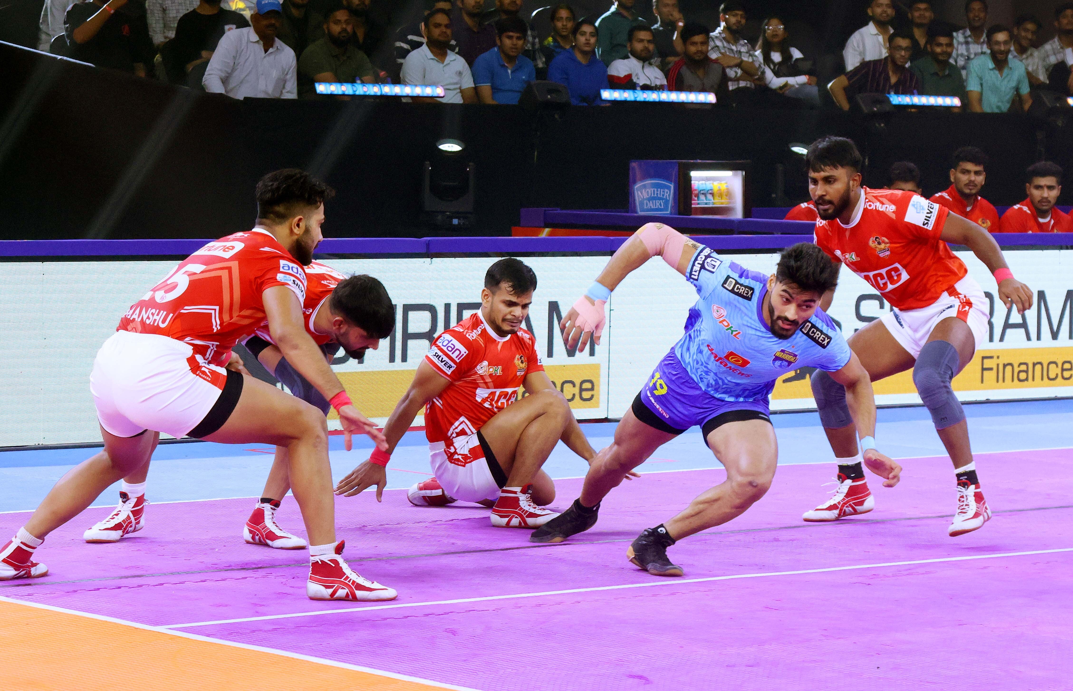 Gujarat Giants return to winning ways as Guman Singh leads the charge in massive win over Bengal Warriorz