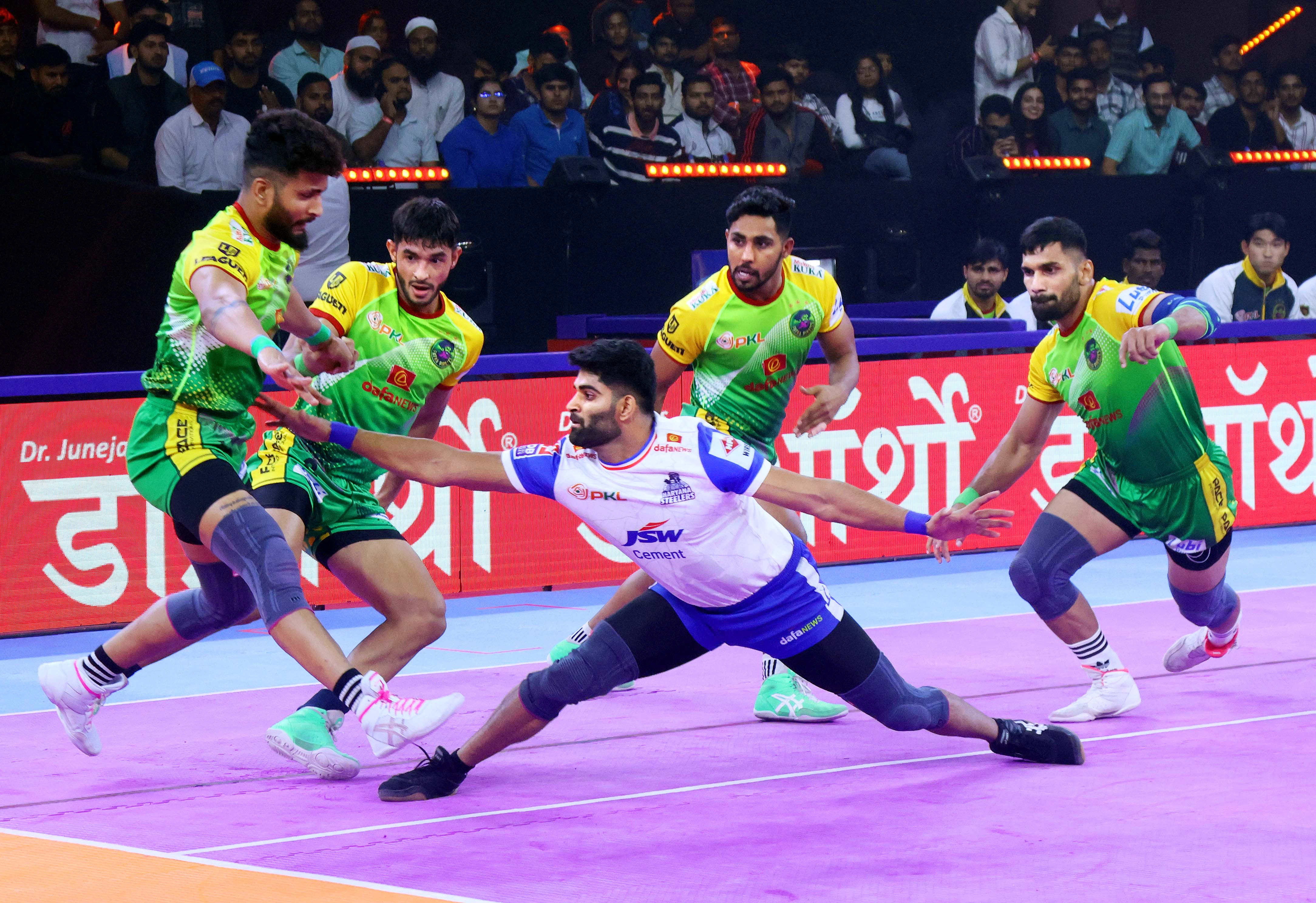 Haryana Steelers deliver all-round show to overcome the Patna Pirates in closely-fought contest