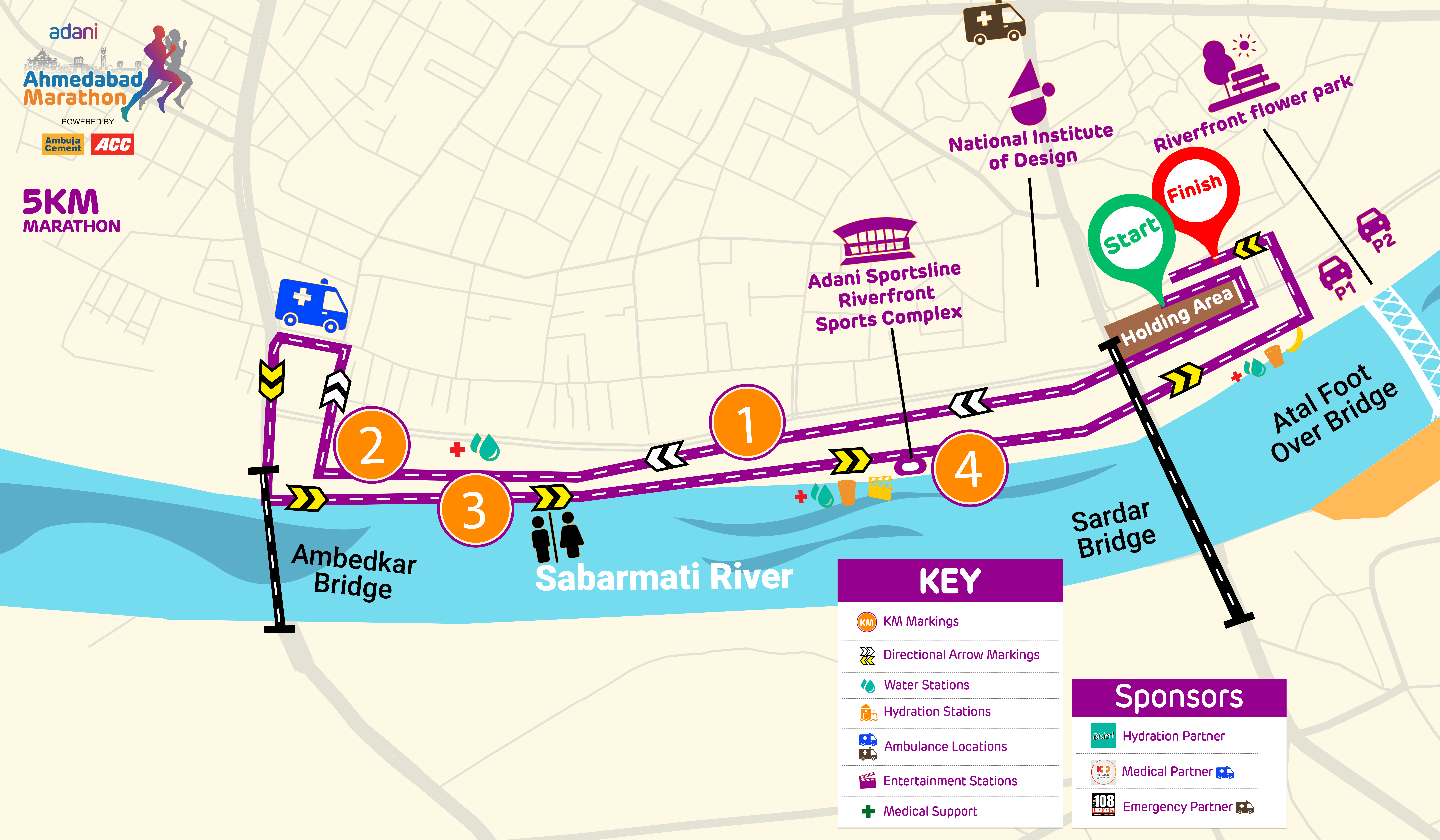 Top Notch Security and Medical Arrangements in Place For The 8th Edition of Adani Ahmedabad Marathon