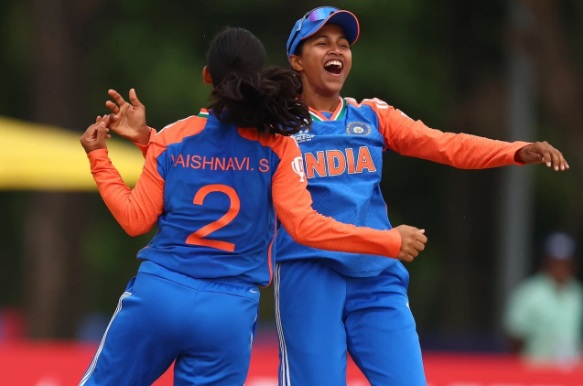 Dream debut for Vaishnavi Sharma as India beat Malaysia at ICC U19 Women’s T20 World Cup