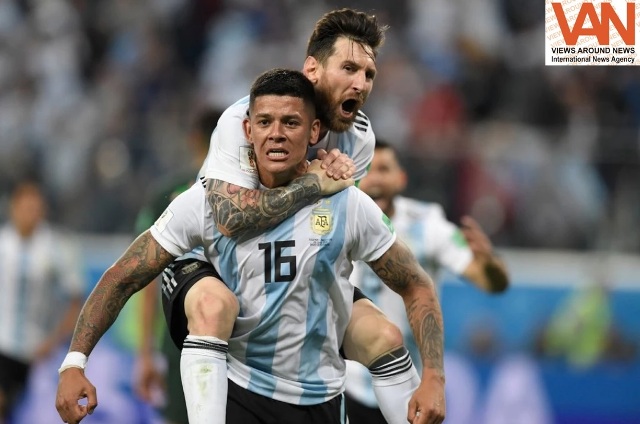 Argentina celebrates after victory