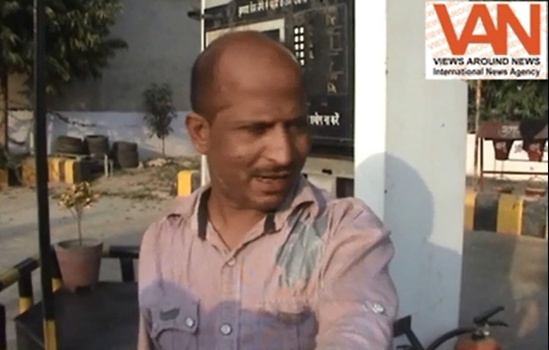 कैमरे में कैद कन्नौज पैट्रोलपम्प हादसे का प्रत्यक्