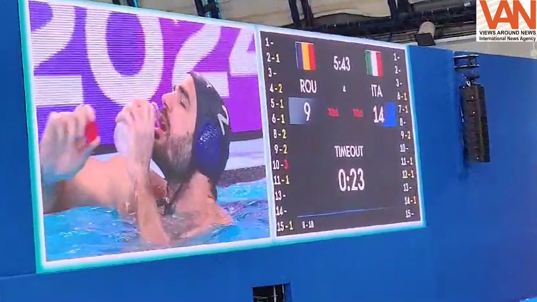 Italy vs Romania at World Aquatic Championship 202