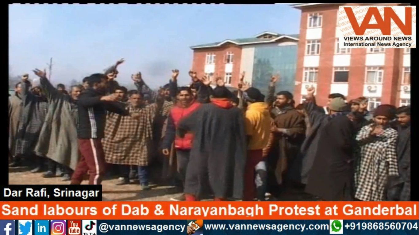 Sand labours of Dab & Narayanbagh Ganderbal Protes
