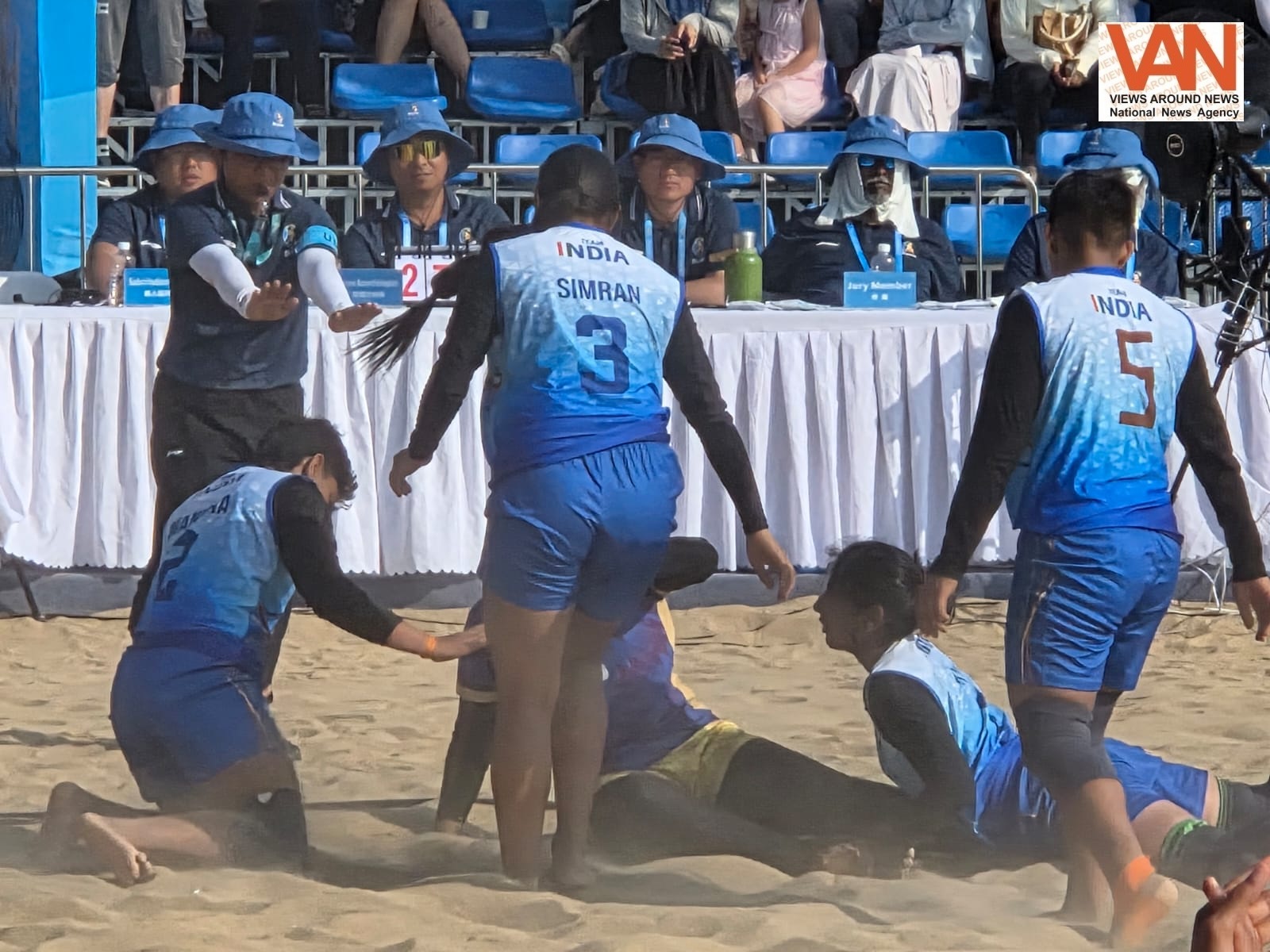 Indian girls beat Bangladesh in the semifinal of Beach Kabaddi at Asian Beach Games 2026