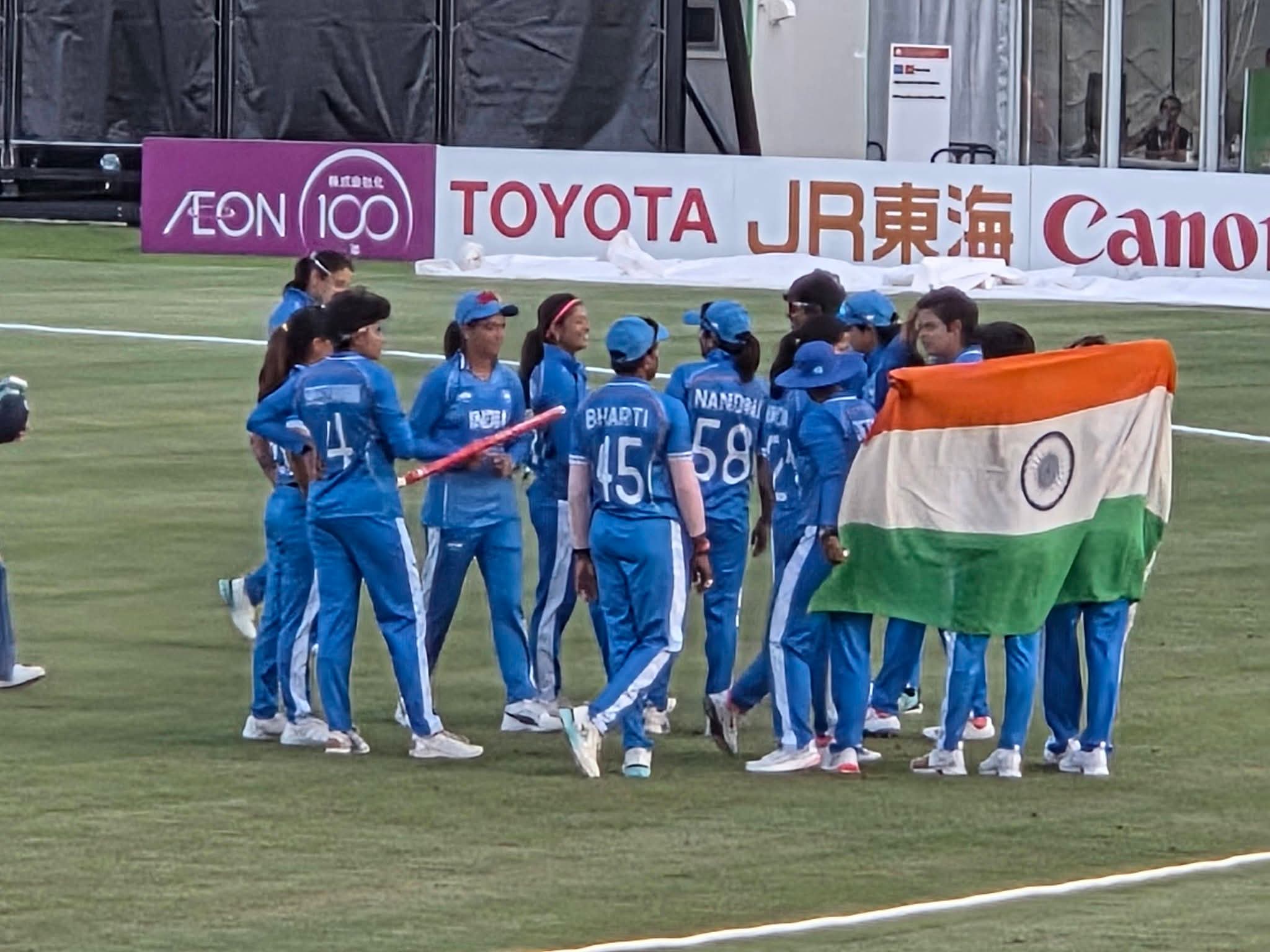 India successfully defends the title of Asian Games 2026 in Women's Cricket while Sri Lanka received Silver