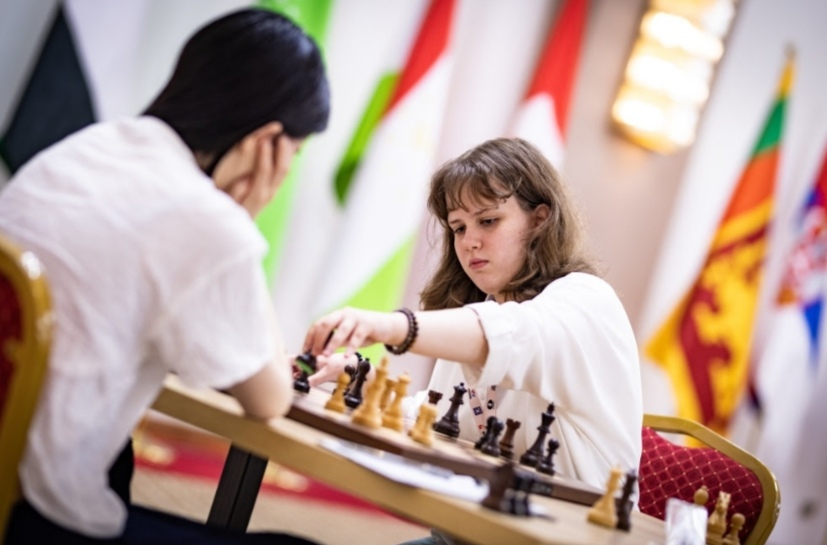WFM Elnaz Kaliakhmet eliminates local GM Nino Batsiashvili at FIDE Women’s World Cup