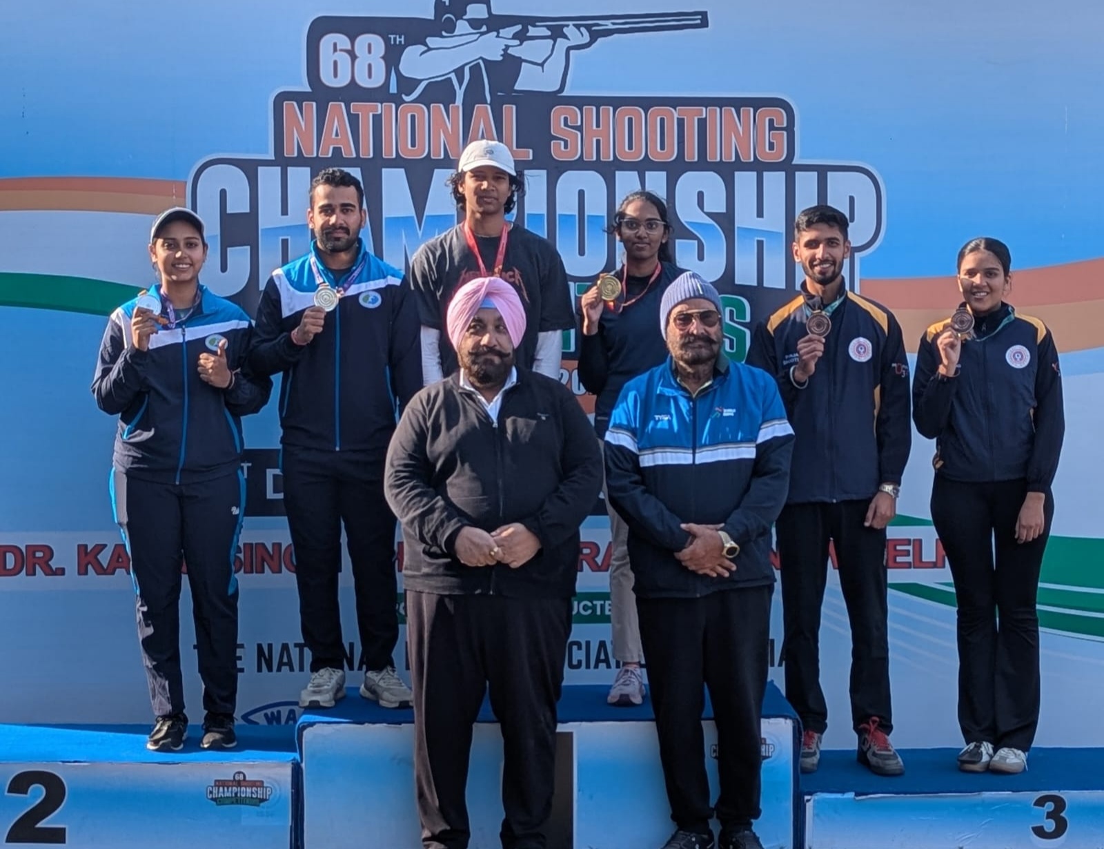 Anantjeet Singh Naruka and Darshna Rathore clinch mixed team skeet gold at 68th National Shooting Championship Competitions