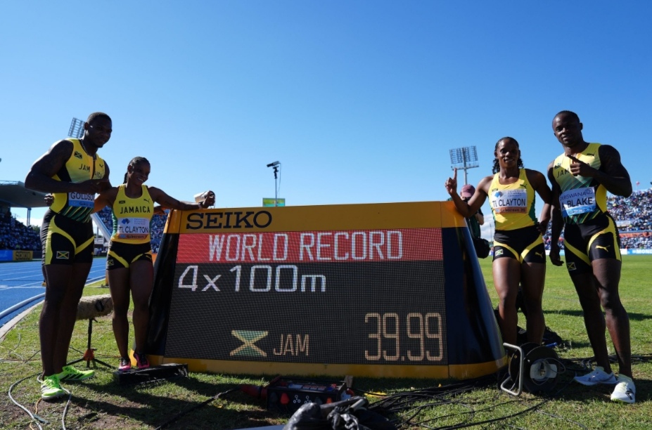 Jamaica set mixed 4x100m world record of 39.99 in Gaborone