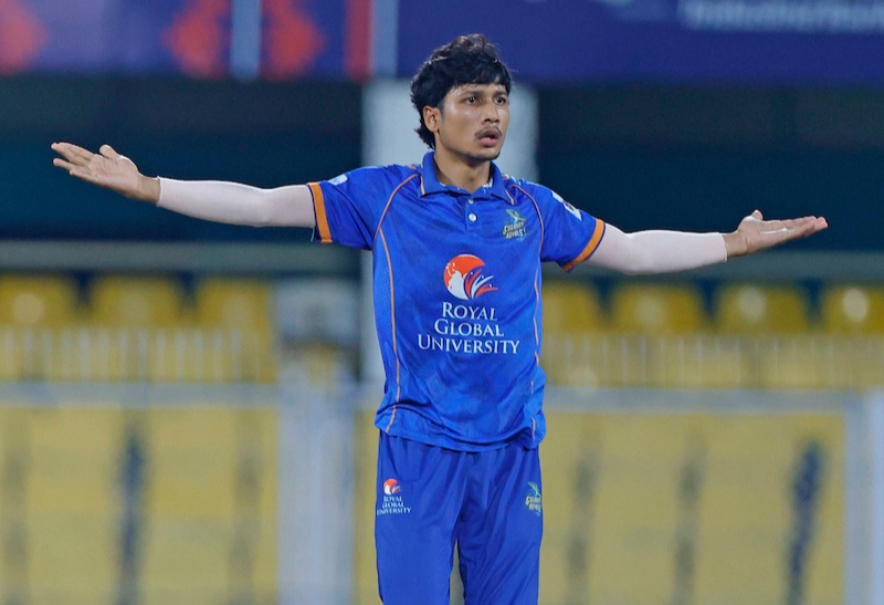 Ayushman Malakar's captains innings seals nail-biting two-wicket win for bottom-placed Tezpur Titans against Guwahati Royals