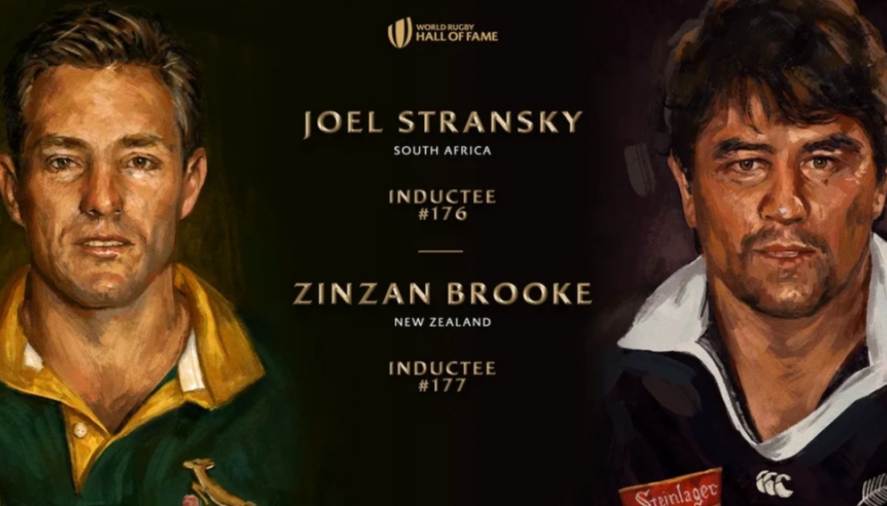 Joel Stransky and Zinzan Brooke unveiled as first inductees to World Rugby Hall of Fame in 2026