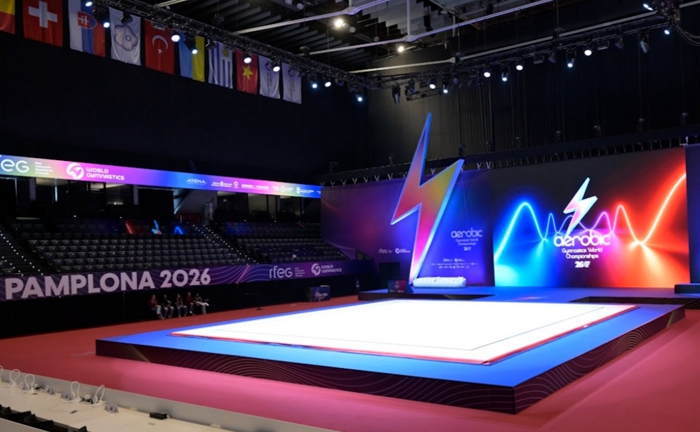 More than 350 of the world’s best Aerobic gymnasts will compete in Pamplona from 11–13 September