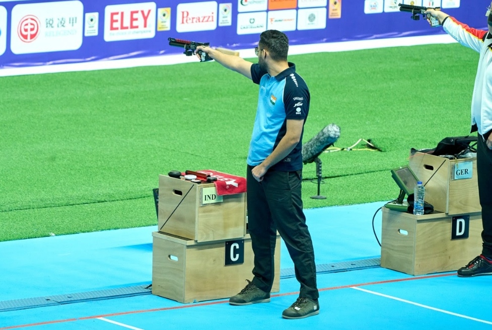 Sidhu wins 10m Air Pistol gold after close battle with Reitz at ISSF World Cup 2026