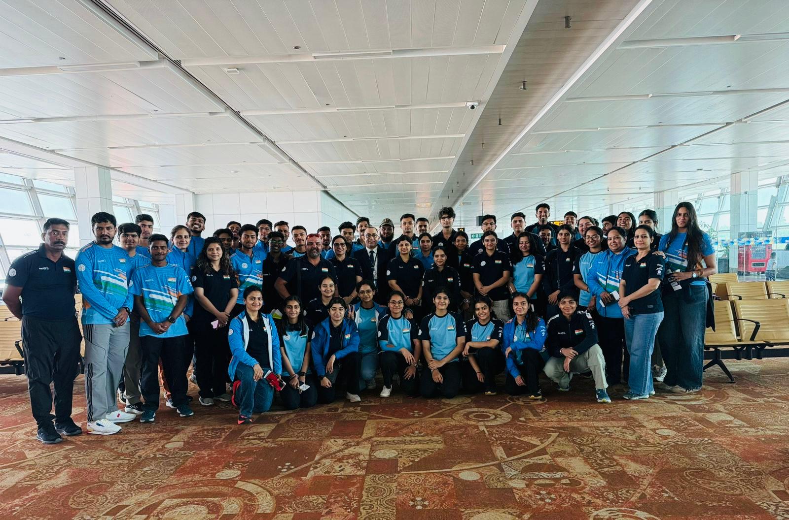 First batch of Indian shooters head to Cairo