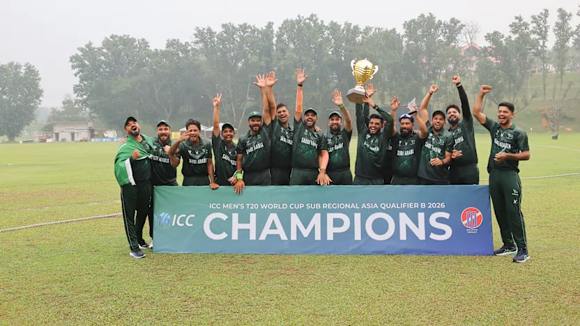 Kuwait and Saudi crowned champions as six teams progress to regional final on road to ICC men’s T20 World Cup