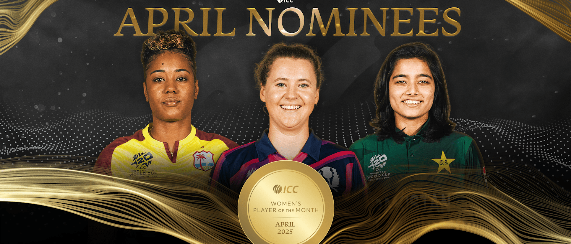 Shortlists revealed for ICC April Players of the Month