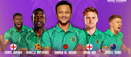 Royal Champs Announce Star-Studded Squad for Abu Dhabi T10 Debut