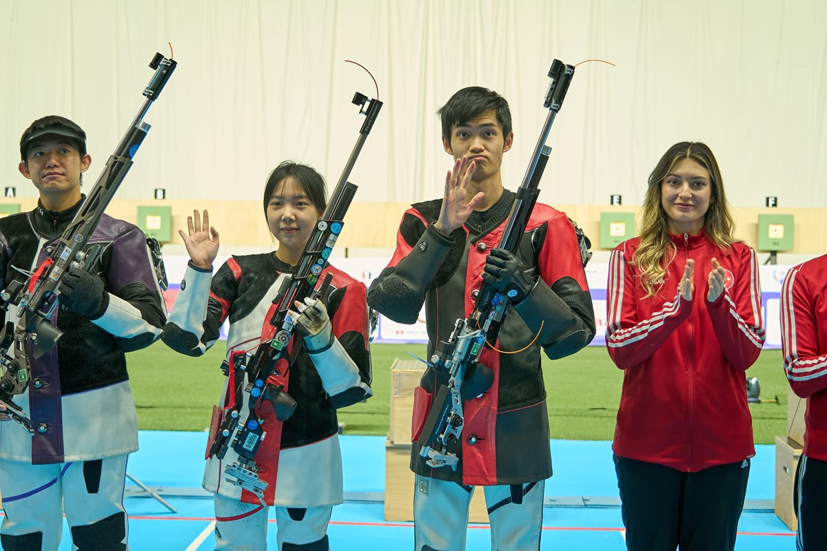 All-Chinese final sees Wang and Sheng win air rifle mixed team title at 2025 ISSF World Championship Rifle/Pistol