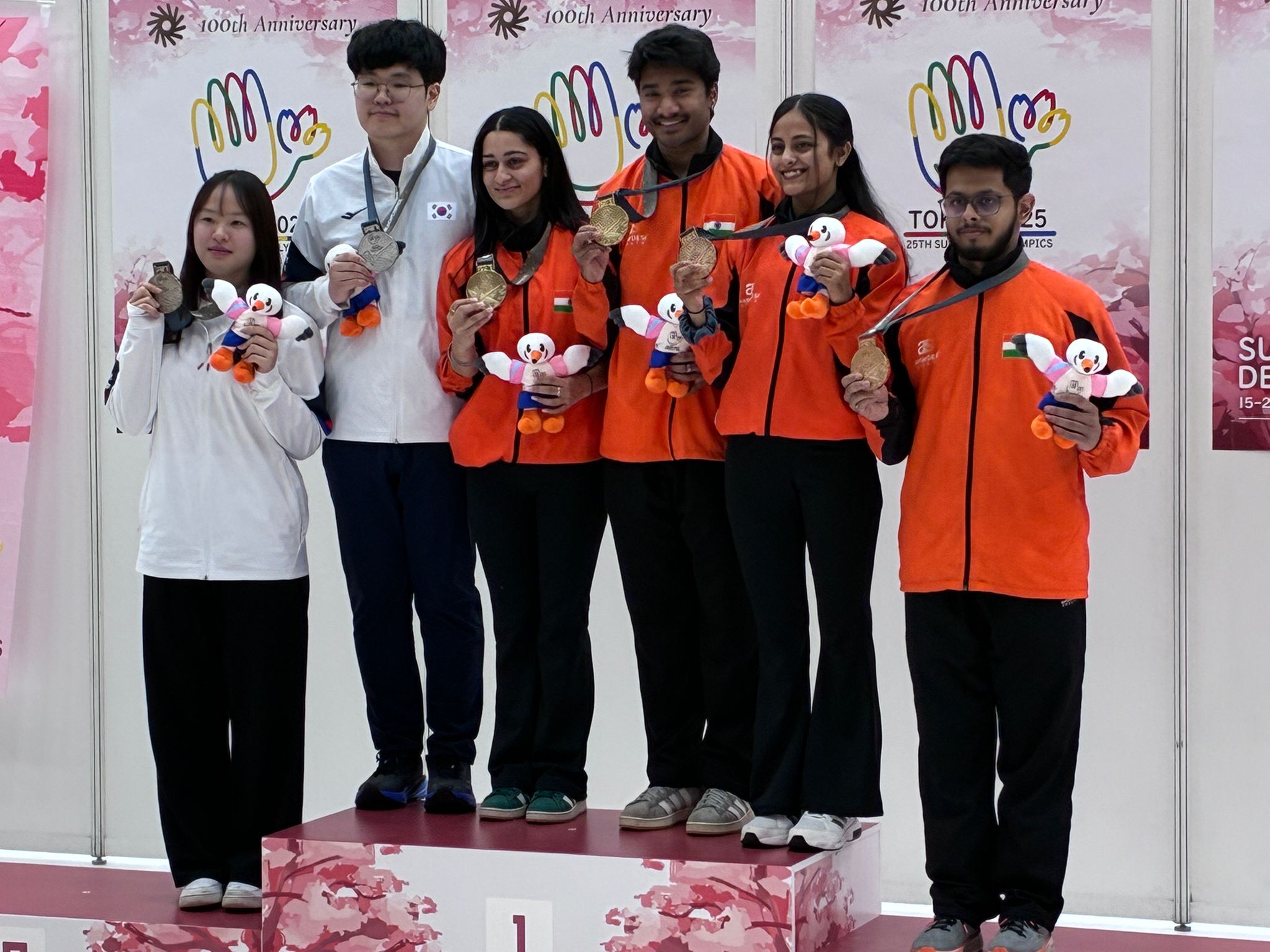 Pair of Dhanush Srikanth and Mahit Sandhu win gold, while Mohammed Murtaza Vania and Komal Milind Waghmare grabs bronze