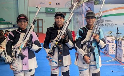After sweeping 50m Rifle 3P trials, Tilottama claims 10m Air Rifle Women Trial 1