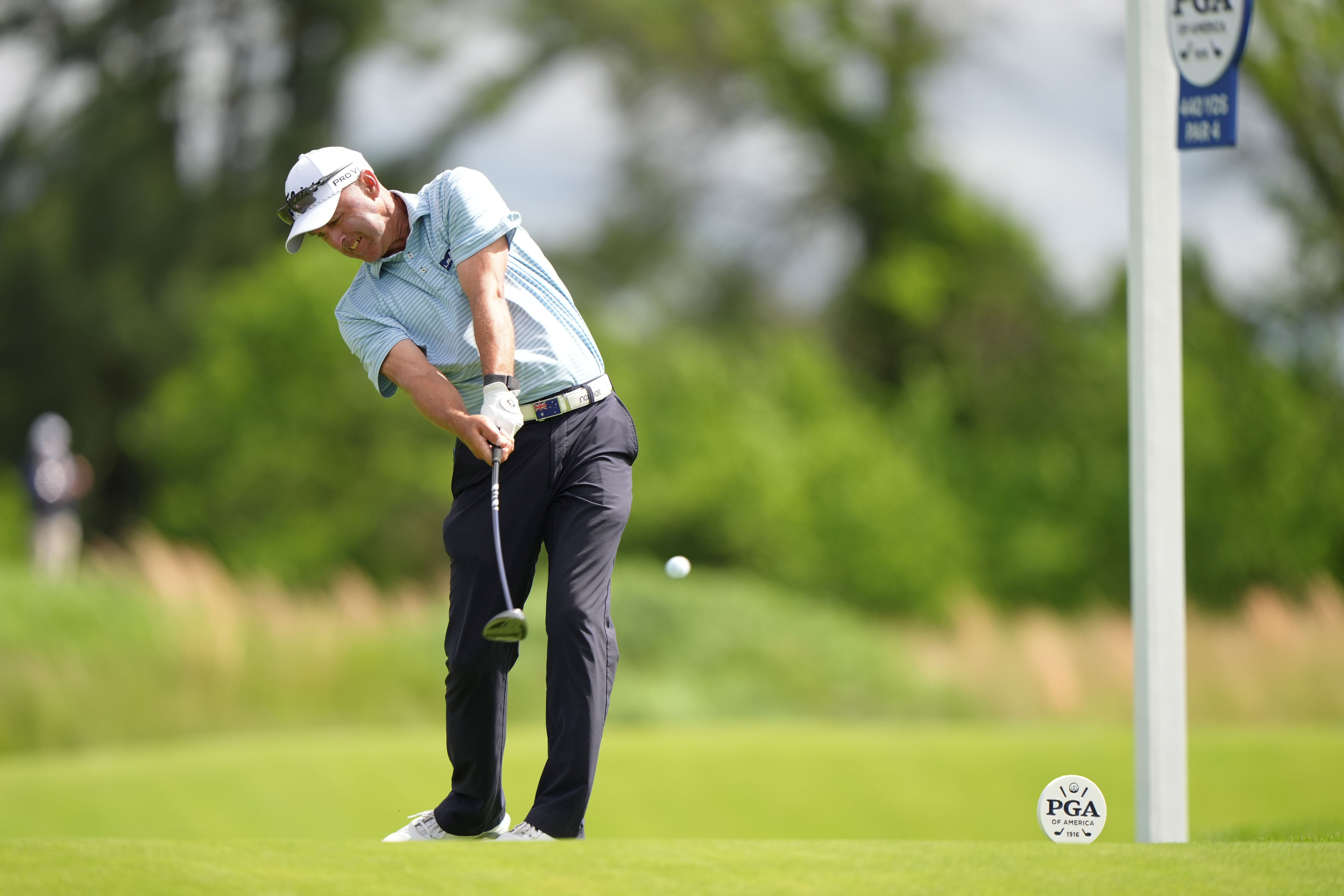 Percy leads at the Senior PGA Championship