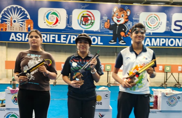Anjali Shekhawat clinches gold in 10m air pistol women at 24th Kumar Surendra Singh Memorial Shooting Championship
