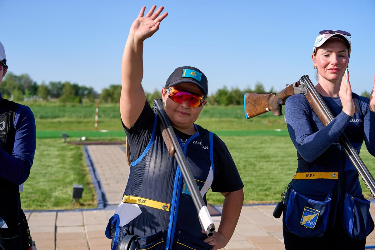 Assem Orynbay delights home crowd with gold and Equalled World Record in Skeet Women at ISSF World Cup Almaty 2026