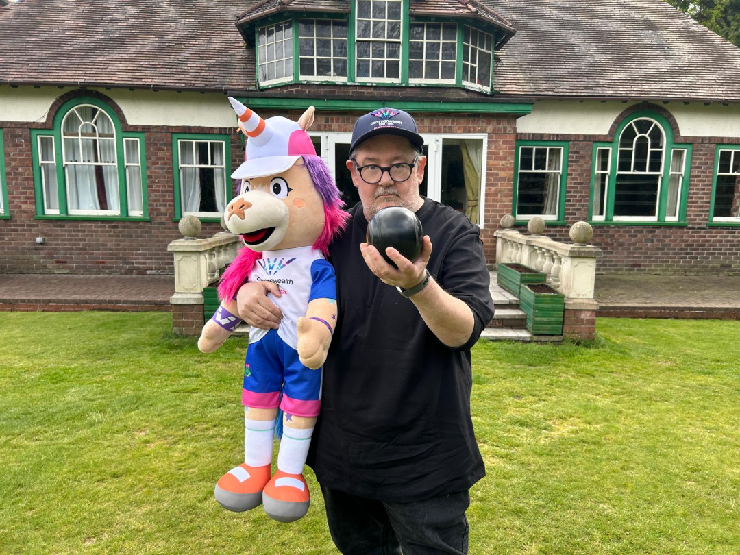 Comedian Johnny Vegas endorses Bowls and Para Bowls at Glasgow 2026 Commonwealth Games