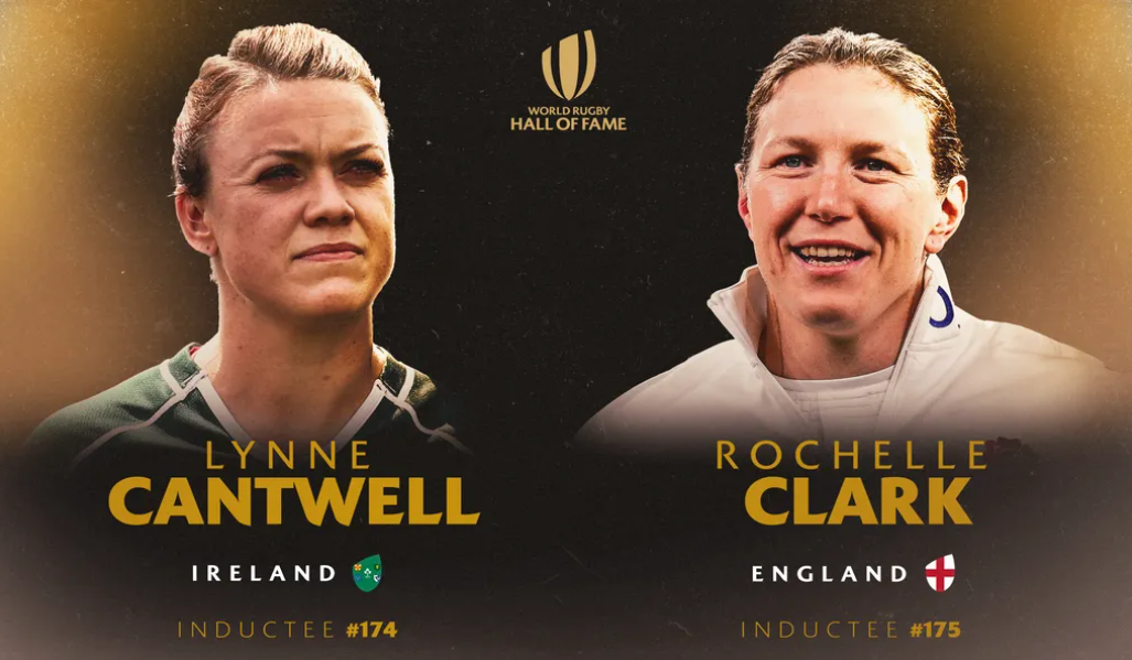 Cantwell and Clark to be inducted into the World Rugby Hall of Fame in 2025