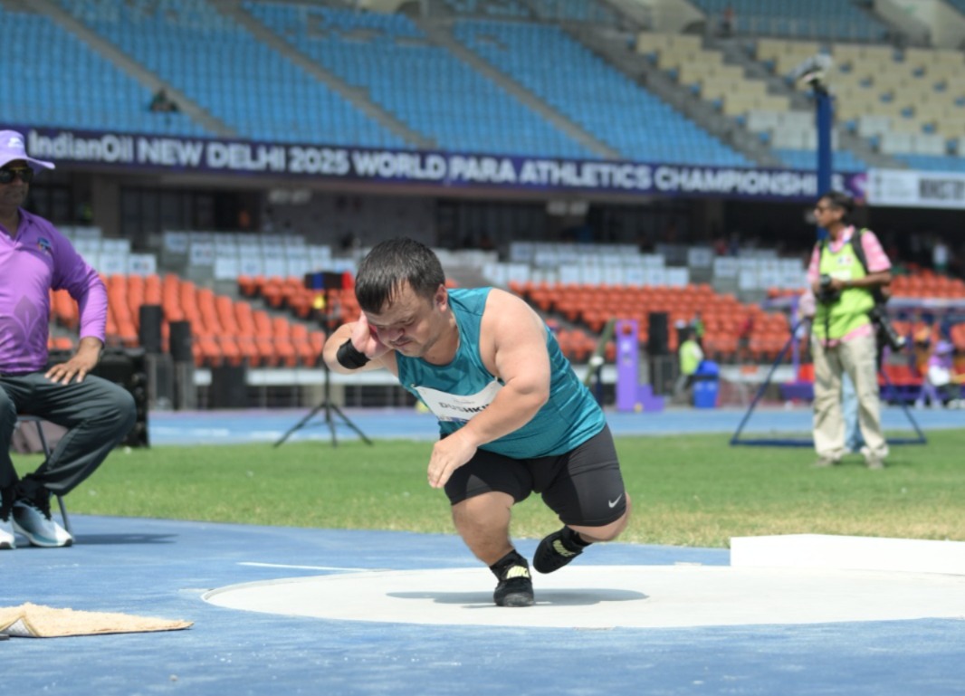 Rising from Paris defeat, NPA athlete Denis Gnezdilov rules the world with record-breaking throw in Delhi