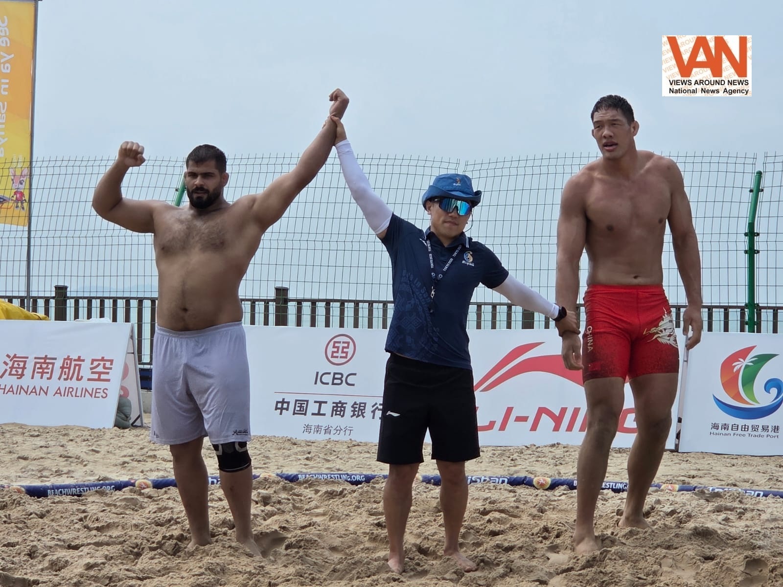 Best shots of the beach wrestling today from Asian Beach Games 2026